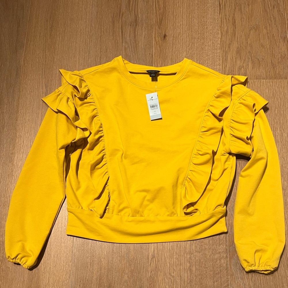 NWT! Yellow Ann Taylor Sweater size XSP
